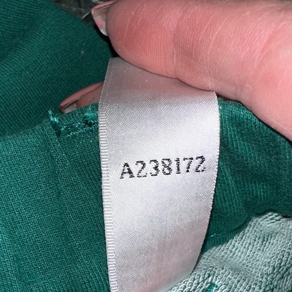 NWT SZ L Quacker Factory Regular DreamJeannes Winter Motif Pants GREEN HOLLY - Picture 5 of 9